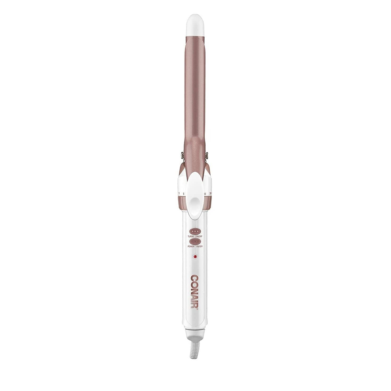 Conair Double Ceramic 3/4 inch Curling Iron (White/Rose Gold) has a higher ceramic content to deliver even heat, fast styling and long-lasting curls - C-CD700GN Pie's Variety Store