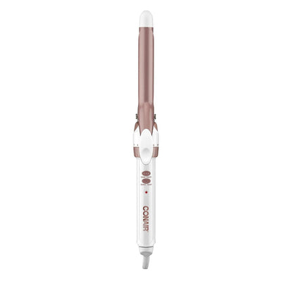 Conair Double Ceramic 3/4 inch Curling Iron (White/Rose Gold) has a higher ceramic content to deliver even heat, fast styling and long-lasting curls - C-CD700GN Pie's Variety Store