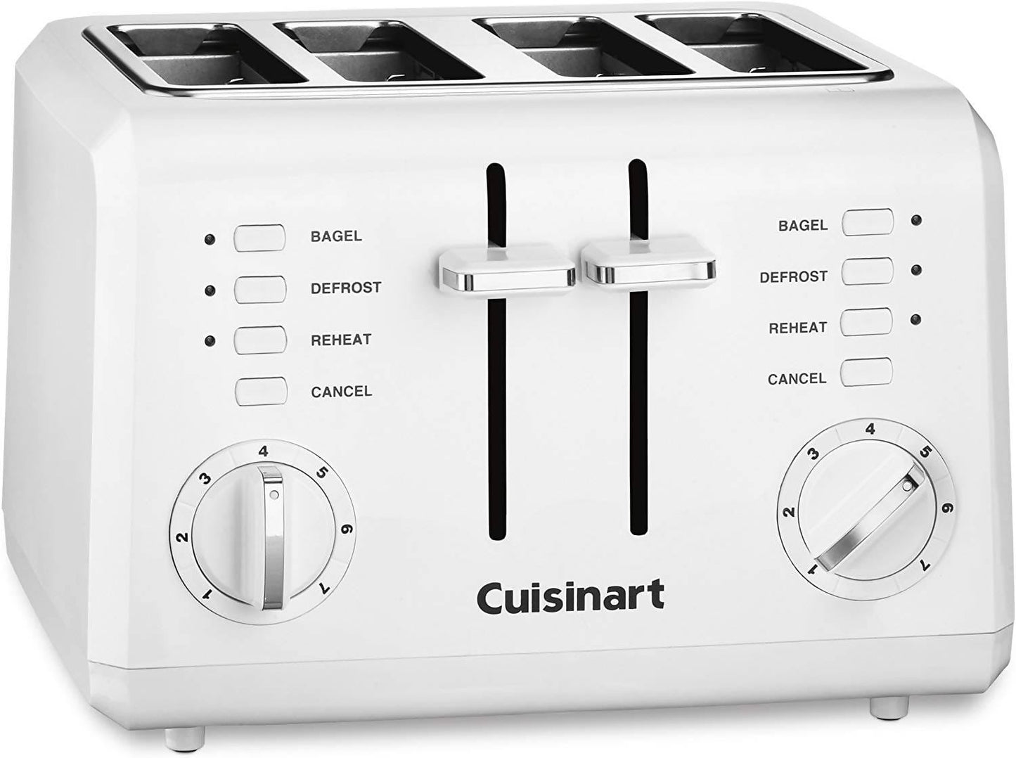 Cuisinart 4-Slice Compact Toaster (White) - CU-CPT-142 Elegant AccScents