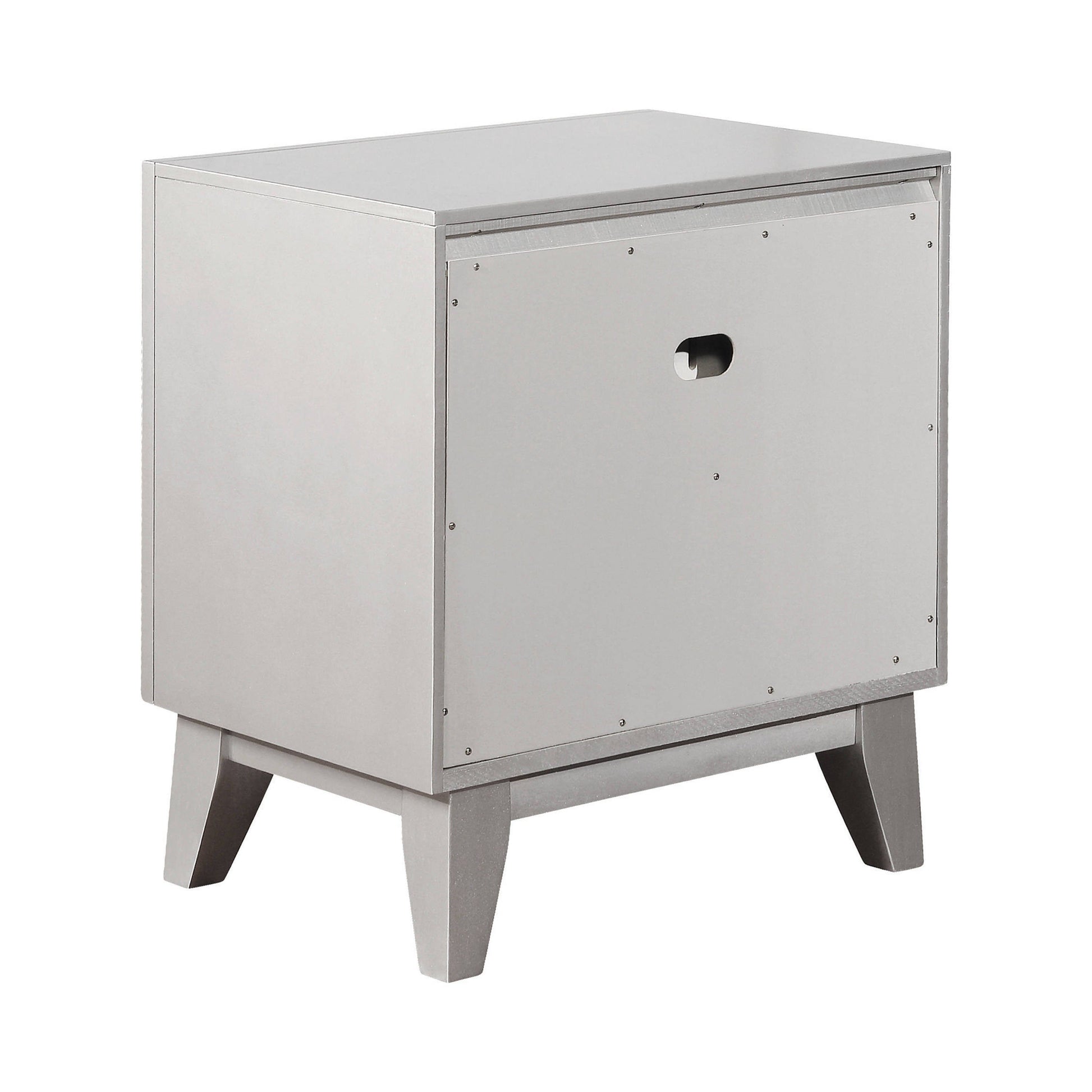 Leighton 2-Drawer Nightstand Metallic Mercury Collection: This 2-Drawer Nightstand Is Great For A Stylish Bedroom, This Transitional Two-Drawer Night Stand Is Full Of Chic Details. Leighton SKU: 204922 coastmega