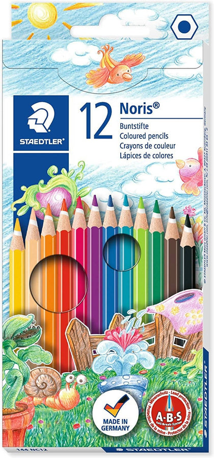 Staedtler Noris 144 Coloured Pencils (Set of 12) are ideal for budding artists, art students, and for school, college and home hobbies and activities - 144 NC12