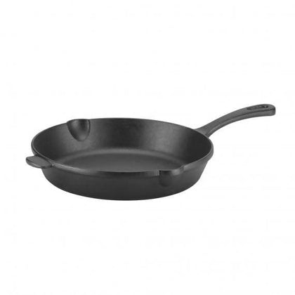Cuisinart Chef's Classic Pre-Seasoned Cast Iron 10 Inch Fry Pan with Helper - CU-PCI22-24H