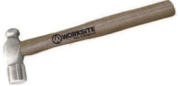 Worksite Ball Pein Hammer 24oz with Hardwood handle. All purpose craft hammer. Hardwood handle,the most durable, longest lasting striking tools available. Versatility on the job, Use with chisels, punches, star drills, hardened nails & more.-WT3318 Worksite Hand Tools