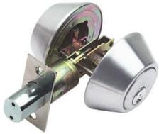 RAIDER Deadbolt Door Knob Lockset D102 Satin Stainless Steel (SS) for Office or Front Door MEGA