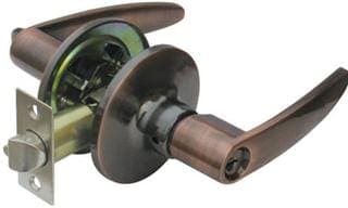 RAIDER Lever Keyed Entry Lockset 6841 Antique Copper (AC) for Office or Front Door MEGA
