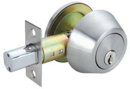 RAIDER Deadbolt Door Knob Lockset D101 Satin Stainless Steel (SS) for Office or Front Door