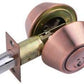 RAIDER Deadbolt Door Knob Lockset D102 Antique Copper (AC) for Office or Front Door MEGA