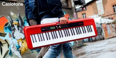CASIO CT-S200RD KEYBOARD (RED) The new CT-S200RD provides a great mix of learning and fun, suitable for all ages of beginner musician-CT-S200RD Hannah's Variety Store