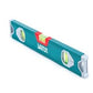 Total Plastic Spirit Level with Rubber Reinforced Ends, Horizontal, Vertical and Diagonal vials.  Suitable for Heavy Duty Professional Maintenance Kit, General Purpose Household and Office Tools and DIY Tools MEGA