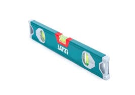 Total Plastic Spirit Level with Rubber Reinforced Ends, Horizontal, Vertical and Diagonal vials.  Suitable for Heavy Duty Professional Maintenance Kit, General Purpose Household and Office Tools and DIY Tools MEGA
