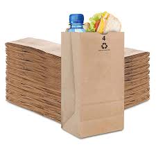 Brown Paper Lunch Bags, Paper Grocery Bags, Durable Kraft Paper Bags 10lb 100 Pack-  These multipurpose bags can hold canned foods, sandwiches and just about anything - 43100001004 Pie's Variety Store