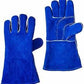 TRUPER Heavy Duty Leather Welding and Blacksmith Gloves, Long Safety Cuff. One-Size with Reinforced Palm and sewn with Kevar Thread - 15246 MEGA