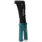 Total 10.5" Aluminium Body Hand Riveter, 4-in-1     (2.4mm, 3.2mm, 4mm, 4.8mm), Sturdy and Durable, One Hand Rivet Tool. Ideal for Metal, Plastic and Leather - THT32105 TOTAL TOOLS