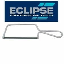 Eclipse 6" Junior Hacksaw with Epoxy Coated Steel Frame. 0.25" Thickness, 2.625" Width, 10.5" Length, 32tpi Metal Cutting Blade Included, Epoxy Coated Steel Frame - 70-14JR MEGA