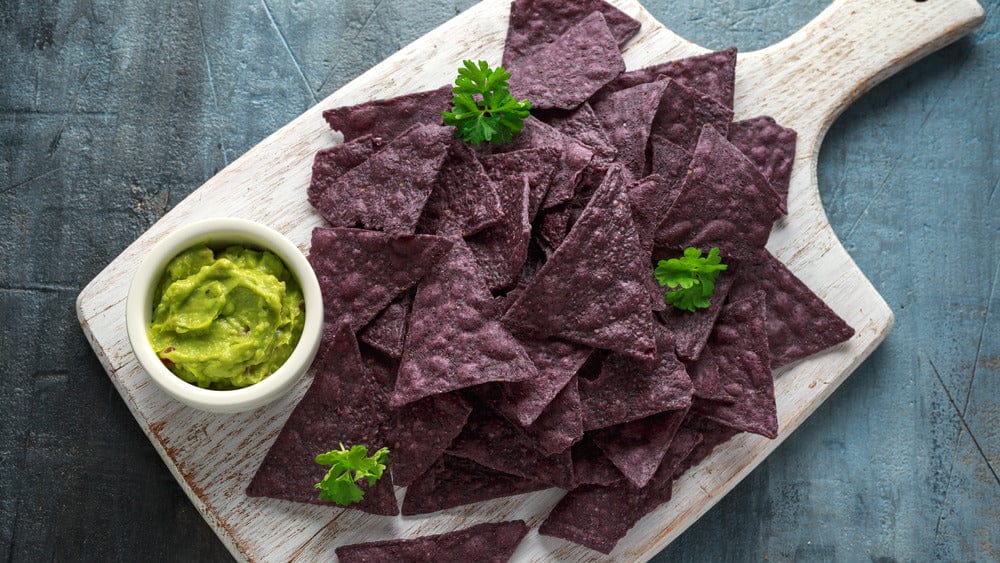 Tostitos Organic Blue Corn Chips 8.5 oz These crispy crowd-pleasers are made with organic blue corn and perfectly seasoned with sea salt-370323