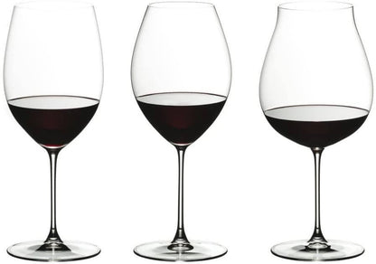 Riedel Veritas Red Wine Tasting Set revolutionizes the grape varietal-specific wine glass. The result is convincing: lighter, thinner and yet dishwasher-safe - for a unique wine-drinking experience - 5449/74 Pie's Variety Store
