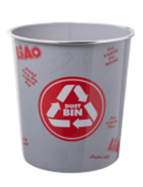 Liao 7.5L Plastic Trash Bin Grey - T130036