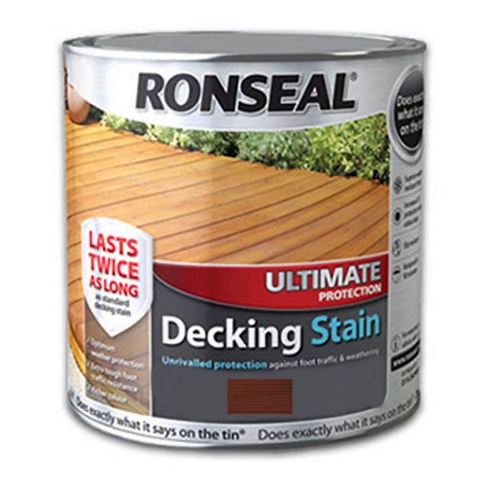 Ronseal Ultimate Decking Stain (Stone Grey) 2.5 Litres Primarily for use on pre-treated decking.- 36911 Elegant AccScents