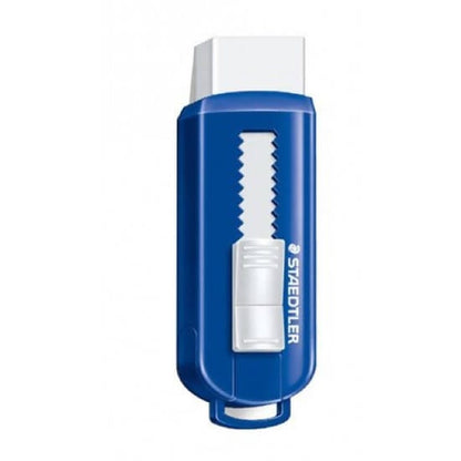 Staedtler PVC-Free Eraser with Sliding Plastic Sleeve detailed erasing and feathering easy - 525 PS1 Pie's Variety Store