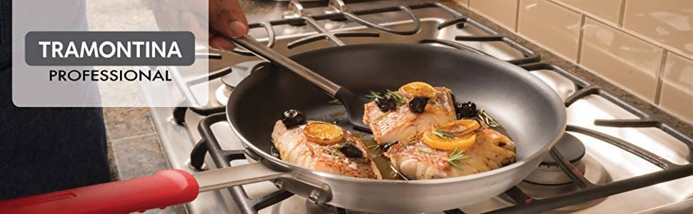 Tramonita Profesional Fry Pan 12", professional restaurant fry pans are designed and manufactured to withstand the rigors of a professional kitchen, and easily adapt to home and non-commercial use.- 331004 Hannah Frederick