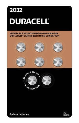 Duracell/Duracell Lithium Coin Batteries 8 Units Duracell 2032 3V Lithium Bitter Coated Battery Pack 1pc/413794