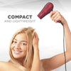 Conair MiniPRO Tourmaline Ceramic Hair Dryer with Folding Handle (Red) - C-263SR