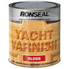 Ronseal Exterior Yacht Varnish Gloss 1 Litre Helps to prevent Cracking, Peeling and Blistering - 7166