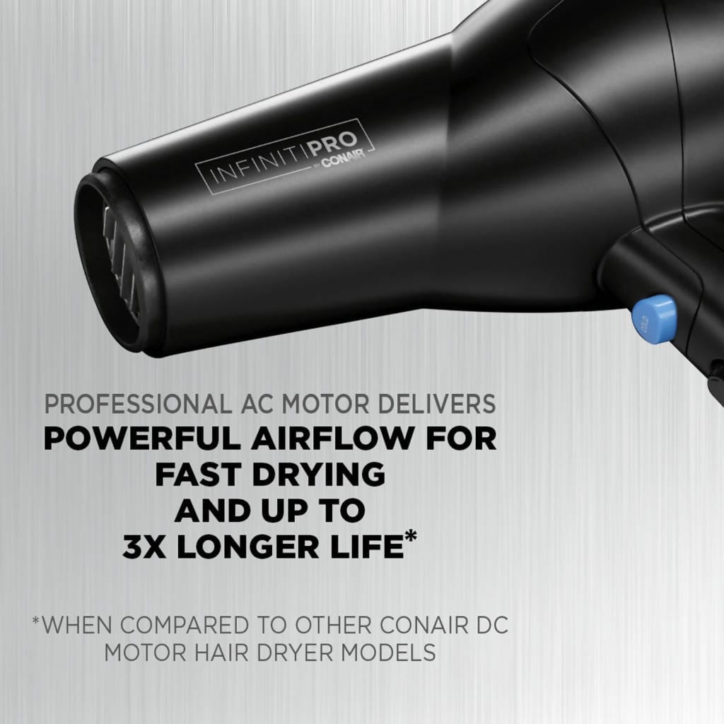 InfinitiPRO by Conair 1875 Watt Black Titanium Hair Dryer - C-461R Elegant AccScents