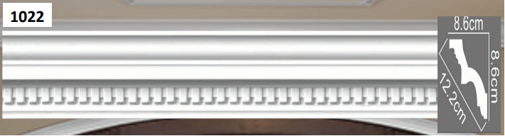 MOULDING Pattern Crown Moulding Polyurethane- 8FT LENGTH MARMEGA
