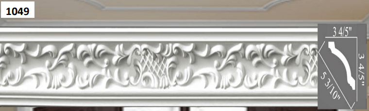 MOULDING Pattern Crown Moulding Polyurethane- 8FT LENGTH MARMEGA
