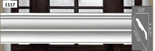 MOULDING Pattern Crown Moulding Polyurethane- 8FT LENGTH MARMEGA
