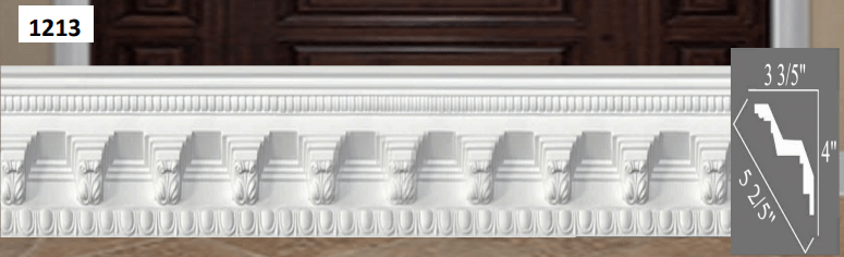 MOULDING Pattern Crown Moulding Polyurethane- 8FT LENGTH MARMEGA