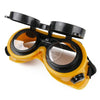 Tolsen Welding Goggles Eye protection glasses. Suitable for the realization of welding. Made of high impact resistant polycarbonate. Sides of yellow PVC, which adapts to the contour of the face-45075