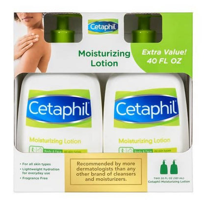 Cetaphil Moisturizing Lotion 2/20 oz - Has clinically proven technology that retains water in the skin, preventing moisture loss. Ideal for the skin of elbows, hands, knees, feet and any other area that requires intensive hydration - 259348