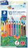 Staedtler Noris 129 Super Jumbo Coloured Pencils (Set of 10) are a magnificent choice for children and perfect for learners. This set of 10 colours are ideal as an introduction into art and makes a great addition to the home or classroom - 129 NC10