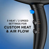 InfinitiPRO By Conair Mighty Mini Compact Lightweight Professional Power Hair Dryer with AC Motor (Black) - C-359