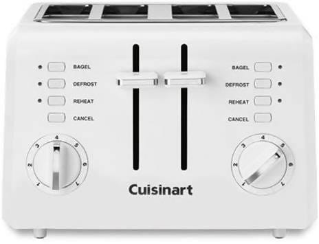 Cuisinart 4-Slice Compact Toaster (White) - CU-CPT-142 Elegant AccScents