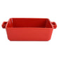 MARTHA STEWART 2PC BAKER SET RED RECTANGULAR & SQUARE - NT-04302 Pie's Variety Store
