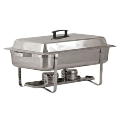 Royal Industries ROY COH 2 TWIN Chafing Dish Constructed with stainless steel and designed to be immensely portable, Stainless Steel Chafing Dish is ideal for any caterer or event host. -ROYCOH2