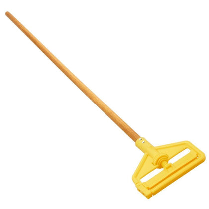 Janitorial Plastic Swing Wood Mop StickThe Rubbermaid Commercial Invader Wet Mop Handle makes removing and replacing floor mop heads easy and efficient-MH-401191