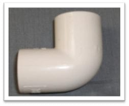 PVC Elbow Pipe Fitting, SCH 40 90 Degree MEGA
