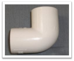 PVC Elbow Pipe Fitting, SCH 40 90 Degree