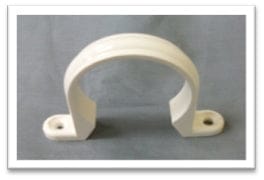 PVC Clamps  White MEGA
