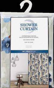 UBL Shower Curtain Printed 180 x 180cm - For your Bathroom or Shower - MA0003