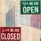 PVC Double sided sign digital print with UV solvent ink and supplied with suction cup. Ideally for  glass door or window of a Business- S810 ebuystt