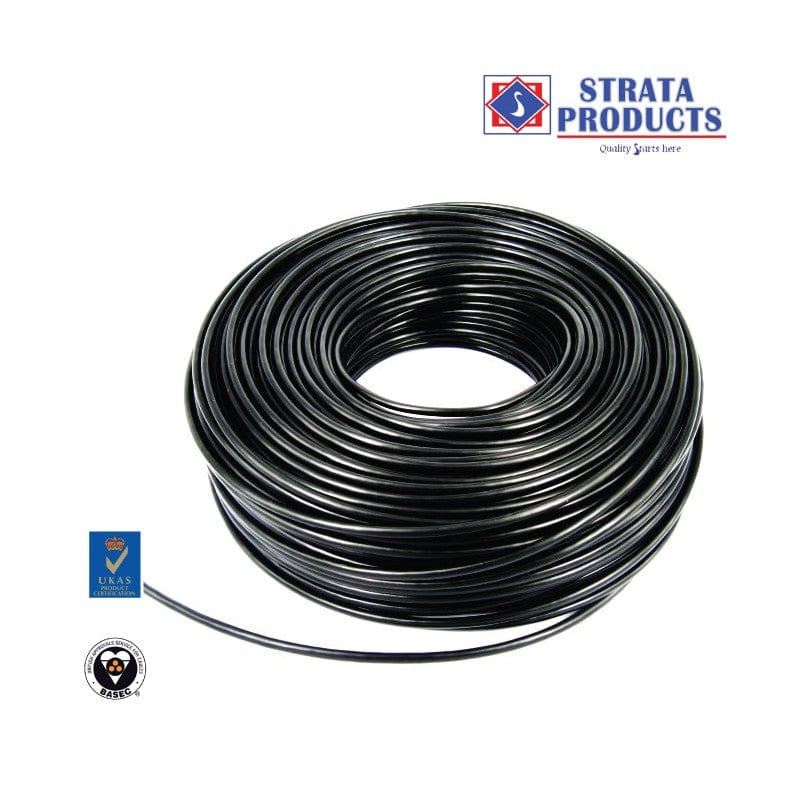 Strata Single, Single Cable 4.0mm, Durable, Plastic Coated Wire, HO7V MEGA