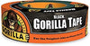 Gorilla Tape Black, Heavy Duty and Double Thick. Ideal for Indoor and Outdoor use and Made to Stick to Rough, Uneven, Unforgiving Surfaces like Wood, Stone, Stucco, Plaster, Brick and More