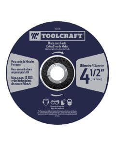 Toolcraft Cutting Disc 4 1/2″ X 1MM Blade Flat Cutting Metal - TC1903