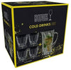 ﻿Riedel Cold Drinks Pitcher and Tumblers Set is Ideal for prepared cocktails or soft drinks. The Collection is characterized by a dynamic, flame-like pattern and is lighter, finer and sturdier than other brands - 5515/23S1