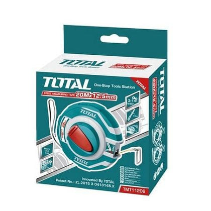 Total Steel Measuring Tape 20M x 12.5 MM-  TMT11206